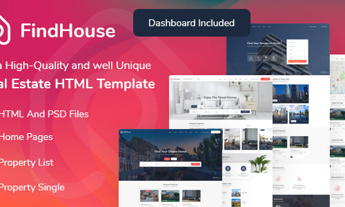 FindHouse - Real Estate React JS Template Theme