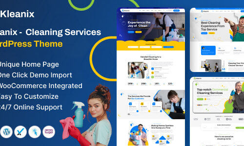 Kleanix - Cleaning Service Theme