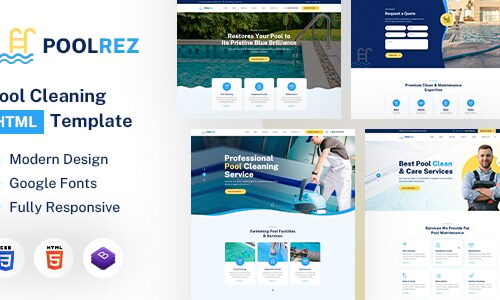 Poolrez - Pool Cleaning Services Theme