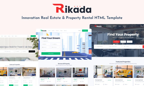 Rikada - Multipurpose Real Estate HTML5 Template Theme