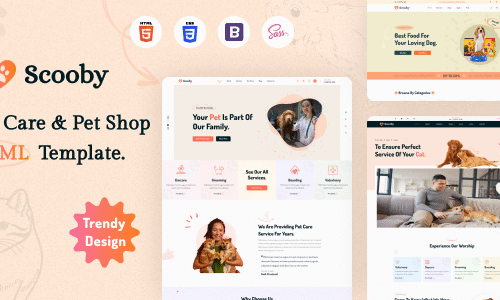 Scooby - Pet Care and Pet Shop WordPress Theme