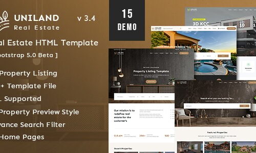 Uniland - Real Estate HTML Template