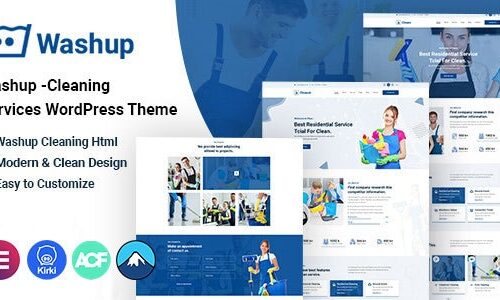 Washup – Cleaning Services Theme