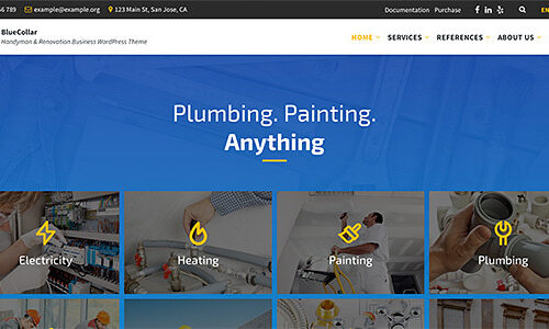 BlueCollar - Handyman Theme