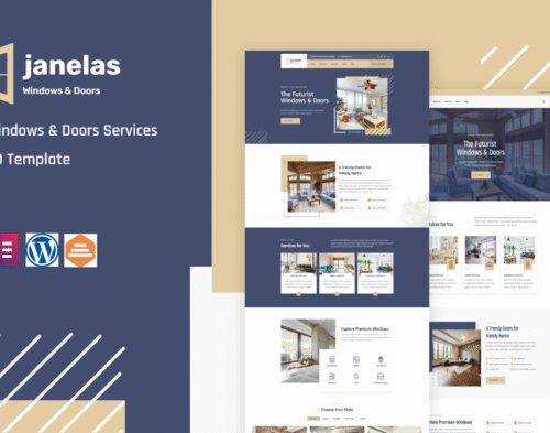 Janelas – Windows & Doors Services Elementor Theme